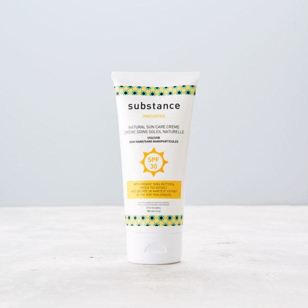 Substance Unscented Natural Sun Care Cream/Creme 6oz