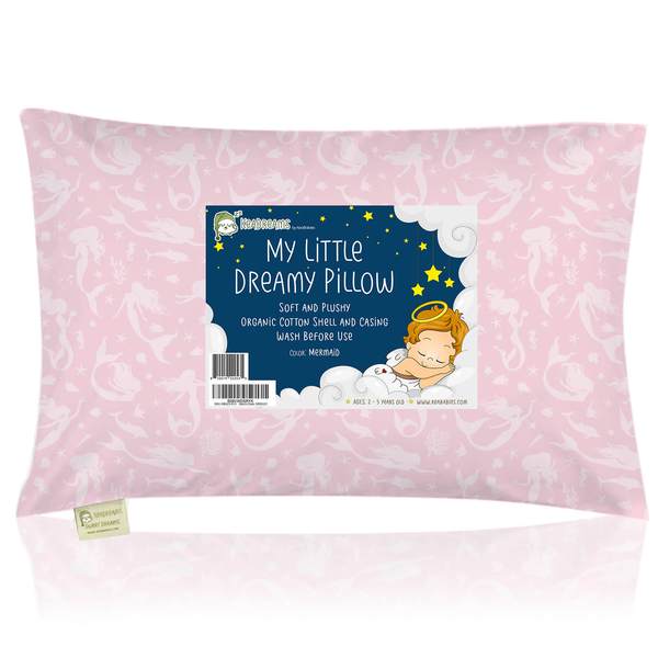KeaBabies Toddler Pillow with Pillowcase - Mermaid (KB-TDPL-MER)