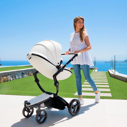 Mima Xari Stroller Black Chassis with Black Seat - Black Starter Pack Starter Pack