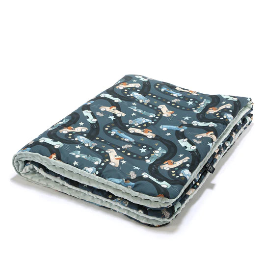 La Millou Toddler Blanket - On The Road/Smoke Mint