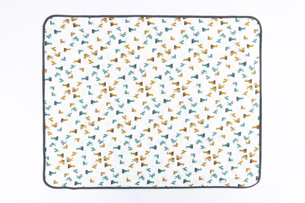 Nest Designs Organic Cotton Waterproof Change Pad (Large) - Foxes (ND21F552U39FOXL)