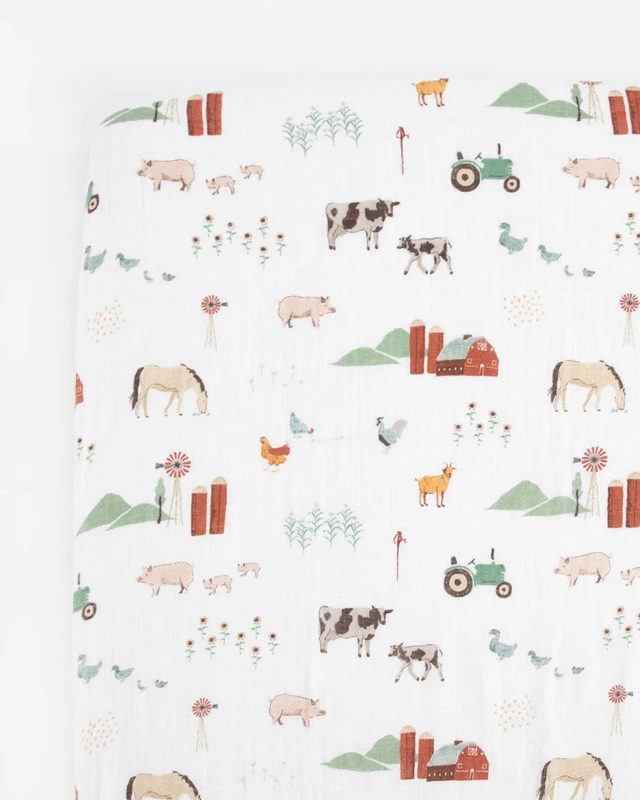 Little unicorn cotton muslin crib sheet cheap