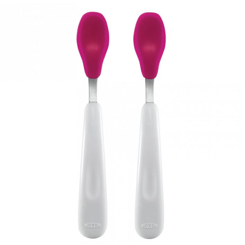 OXO Tot Feeding Spoon Set - Pink