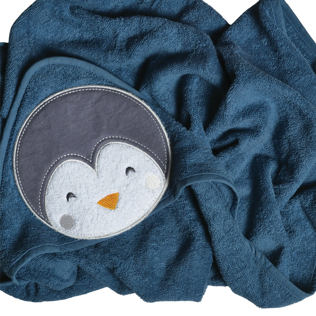Perlim Pin Pin Baby Hooded Towel - Penguin