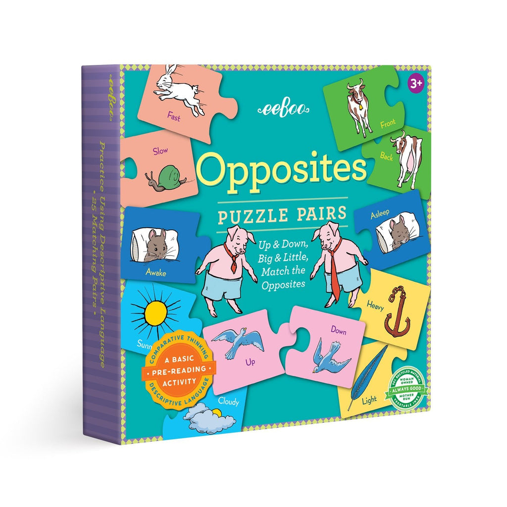 eeBoo Opposites Puzzle Pairs PPOPP3