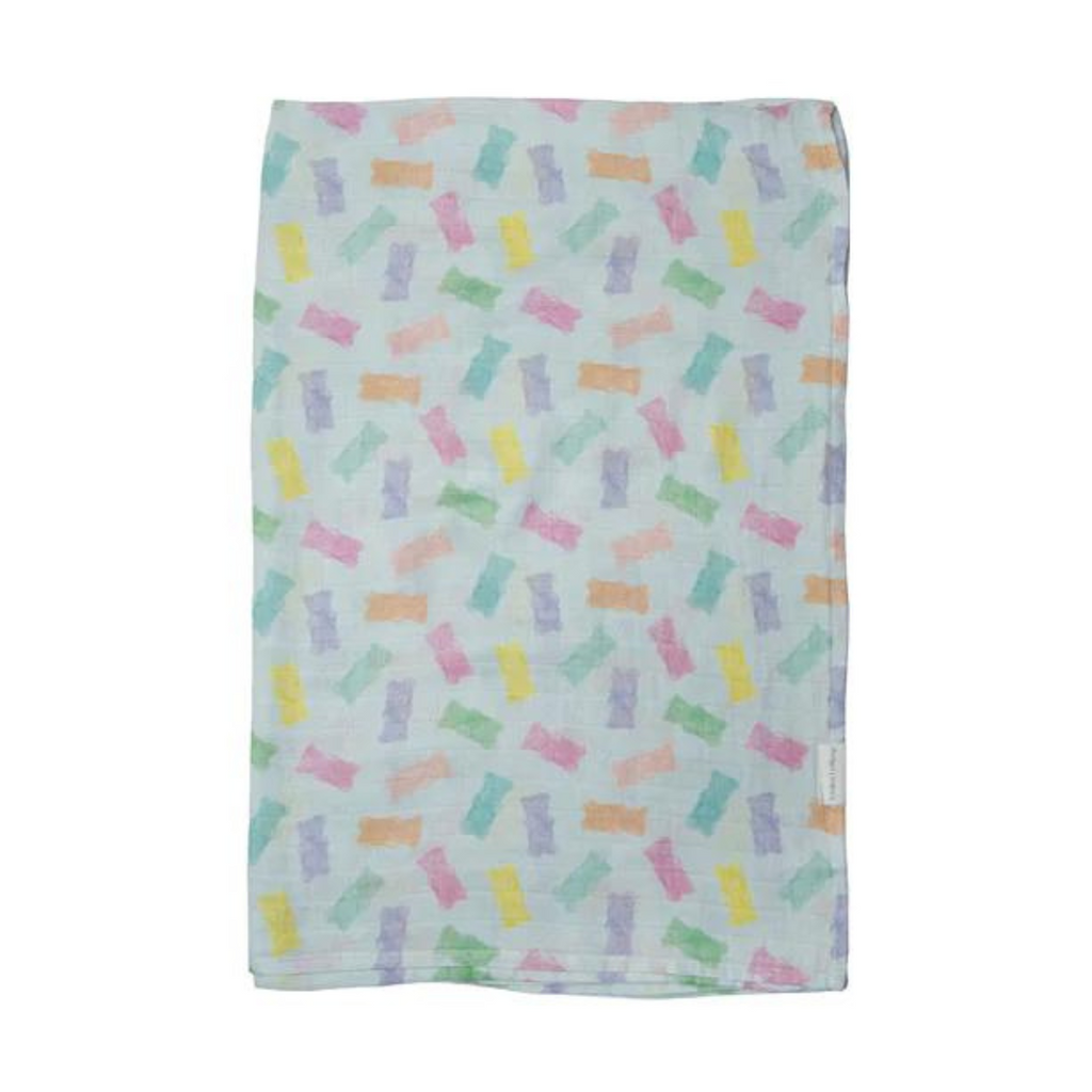 Loulou Lollipop Muslin Swaddle - Gummy Bear