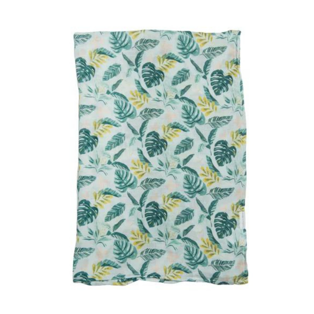 Loulou Lollipop Muslin Swaddle - Jungle Leaves