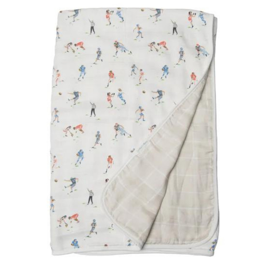 Loulou Lollipop Muslin Quilt Blanket - Football