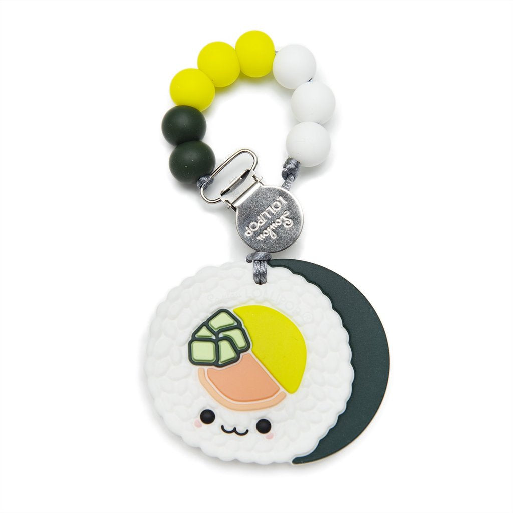 Loulou Lollipop Silicone Teether Set - Roll Sushi