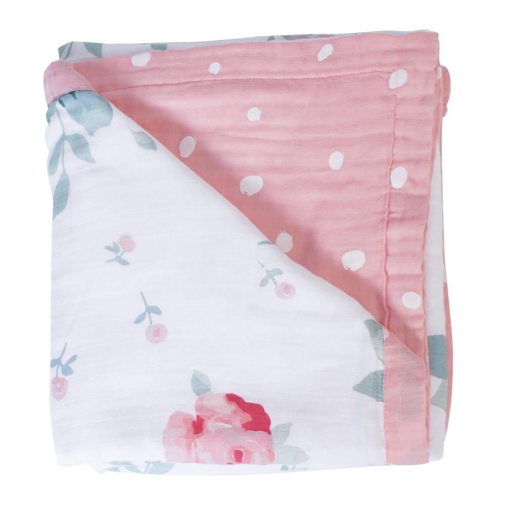 Bebe Au Lait Rosy/Dewdrops Luxury Snuggle Blanket (SBBBRY)