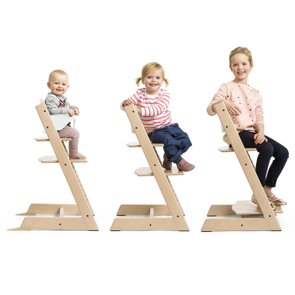 Stokke Tripp Trapp Baby Set with Harness & Extended Gliders - Hazy Gre –