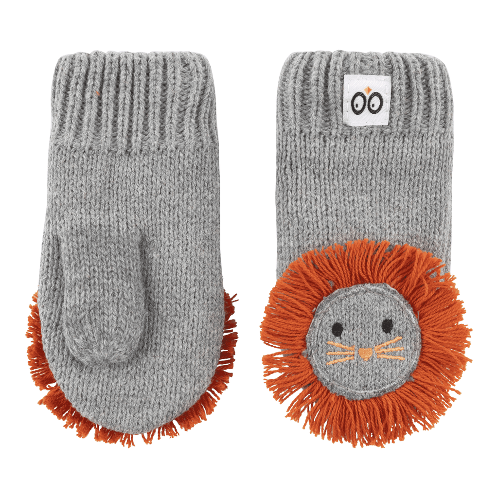 Zoocchini Baby/Toddler Knit Mittens - Leo the Lion