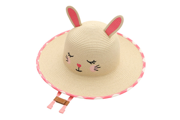 Flapjack Kids Straw Hat - Bunny