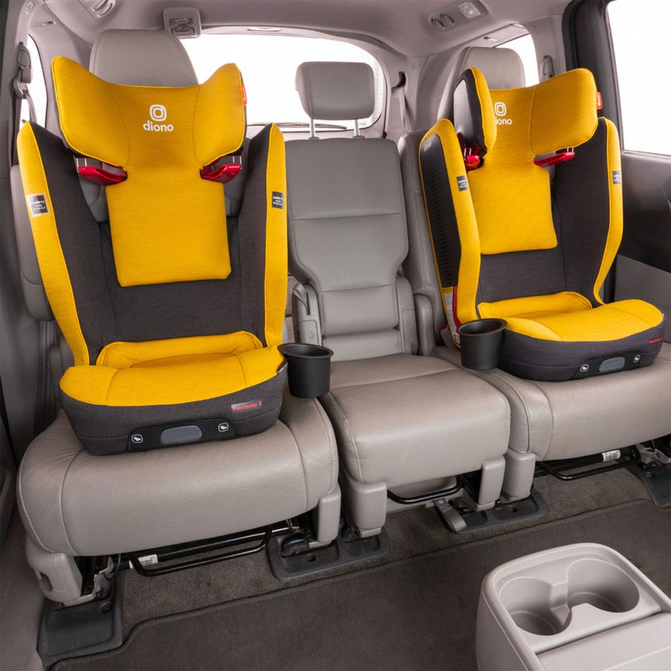 Diono Monterey 5iST FixSafe Rigid Latch High Back Booster Car Seat - Yellow