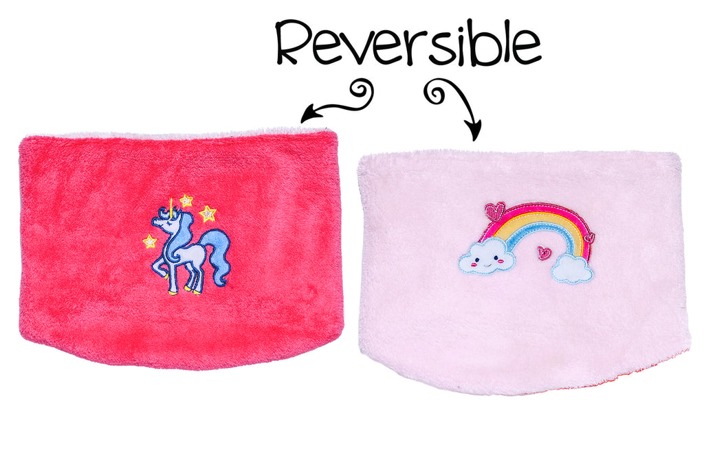 Flapjack Reversible Neck Warmer - Unicorn/Rainbow (LUV1007)