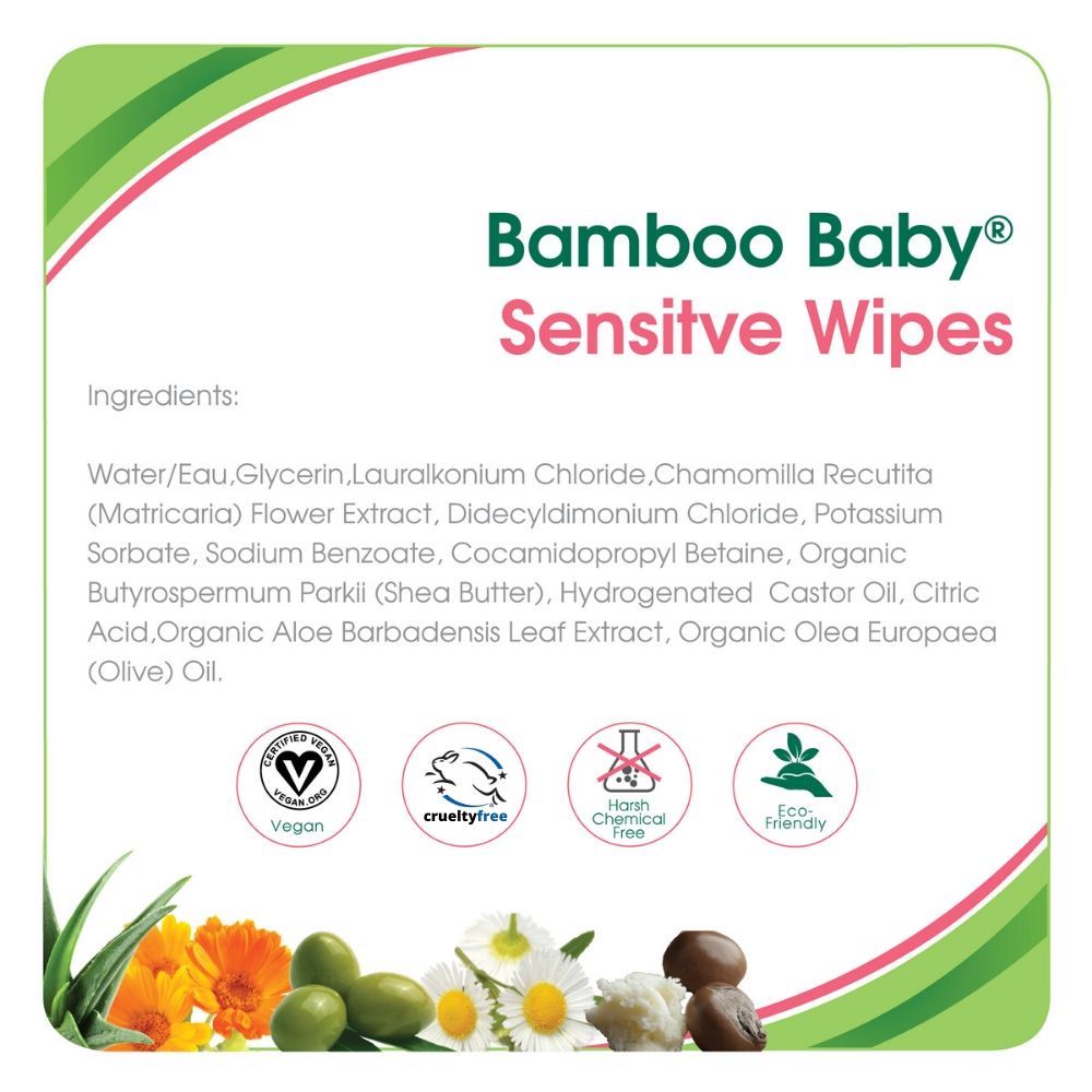 Aleva Naturals Bamboo Baby Wipes Ultra Sensitive 72pk