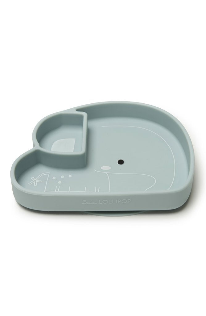 Loulou Lollipop Silicone Snack Plate - Elephant