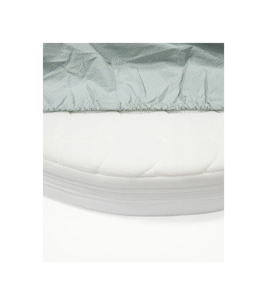 Stokke V3 Mini Bed Fitted Sheet - Dots Sage