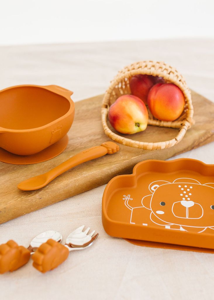 Loulou Lollipop Silicone Snack Plate - Lion