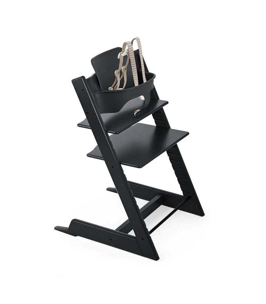 Stokke Tripp Trapp Highchair with Babyset & Harness - Black