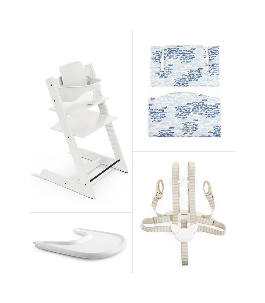 Stokke Tripp Trapp Complete - White & Waves Blue
