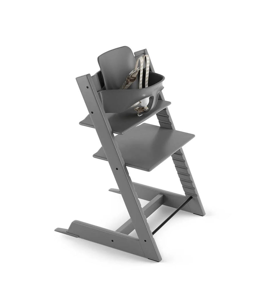 Stokke Tripp Trapp Highchair with Babyset & Harness - Storm Grey