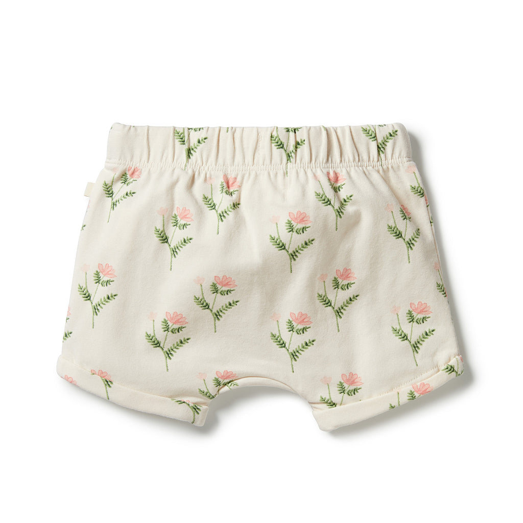 Wilson&Frenchy Organic Tie Front Shorts - Pretty Flower WF2335-04
