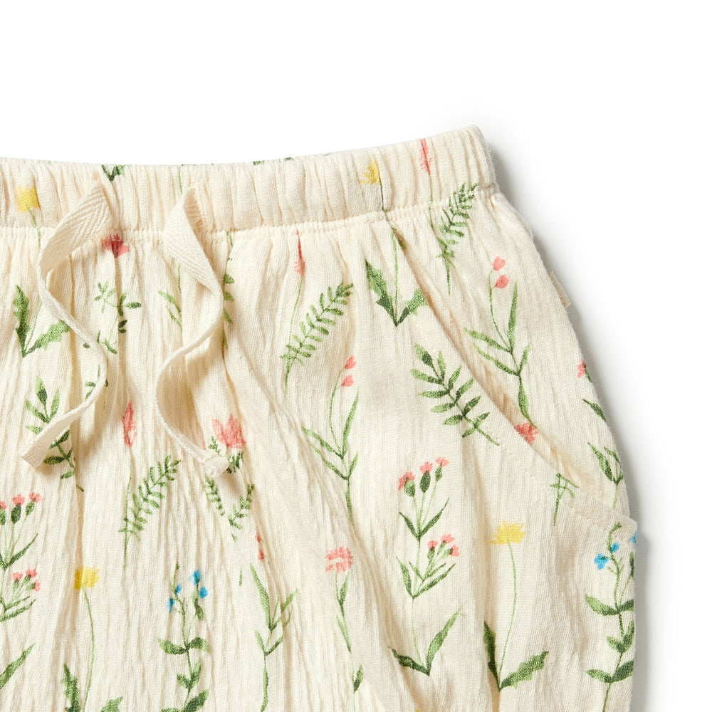 Wilson&Frenchy Crinkle Slouch Shorts - Wild Flower