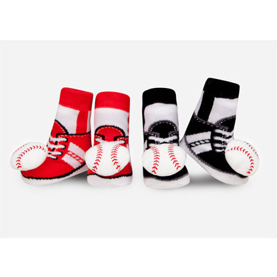 Waddle Rattle Socks 2 Pack - Baseball