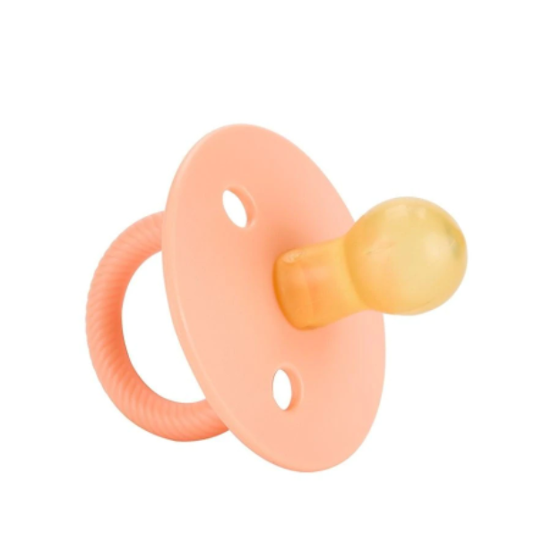 Itzy Soother Natural Rubber Pacifier 2pk - Apricot & Terracotta