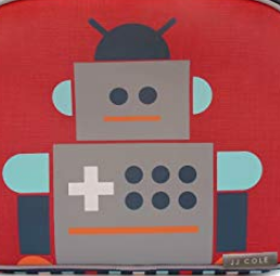 JJ Cole Storage Box in Kids' Patterns (6.5"h x 11"w x 11"d) - Robot
