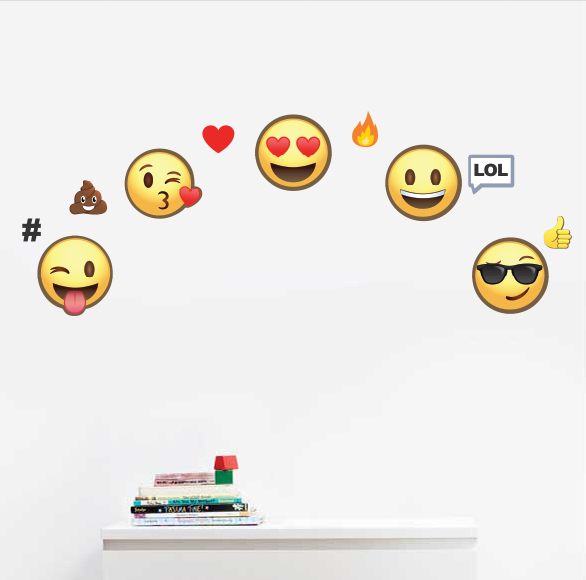 Oliver's Label Wall Art Name Decals Emoji