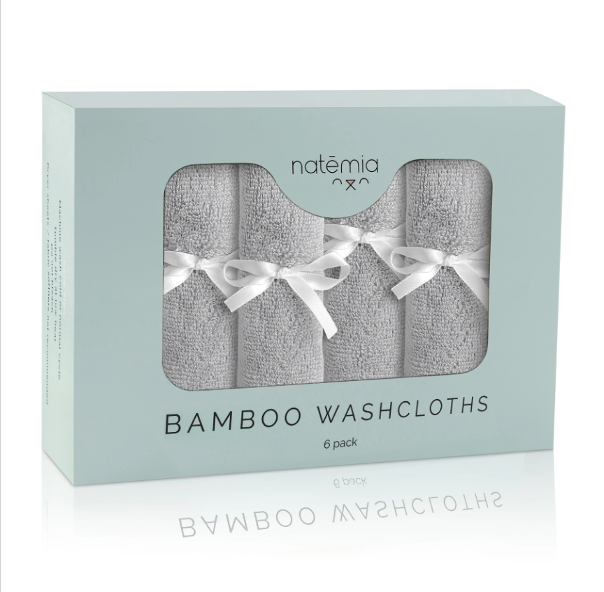 Natemia Premium Washcloths Grey