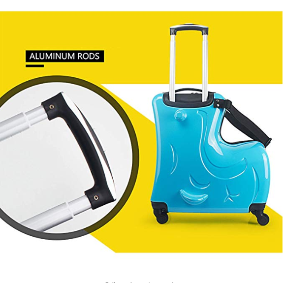 Aoweila Ride-on Luggage Case 20'' - Yellow