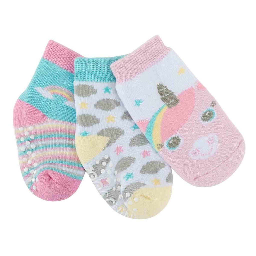 Zoocchini Buddy Baby Socks Set 3pc Allie Alicorn 0-24M ZOO701