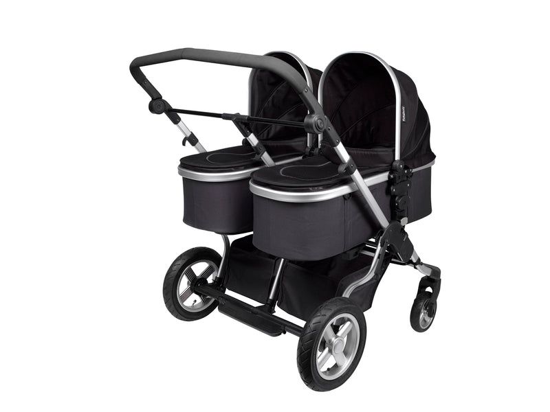 Jolly Jumper First Wheels Cot/Bassinet ONLY for City Twin Stroller - Anthracite (FINAL SALE)