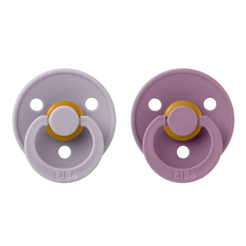 BIBS Anatomical Pacifier Grey/Mauve 6-18m