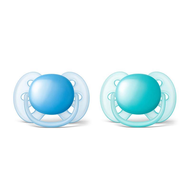 Avent Ultra Soft Pacifier 6-18m - Blue/Teal - CanaBee Baby