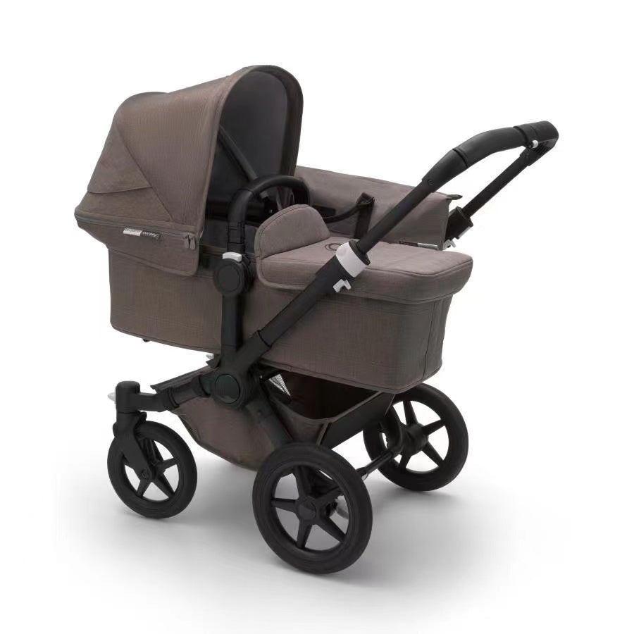Bugaboo Donkey2 Base BLACK + Complete Mineral Taupe Style Set (Web Use Only)