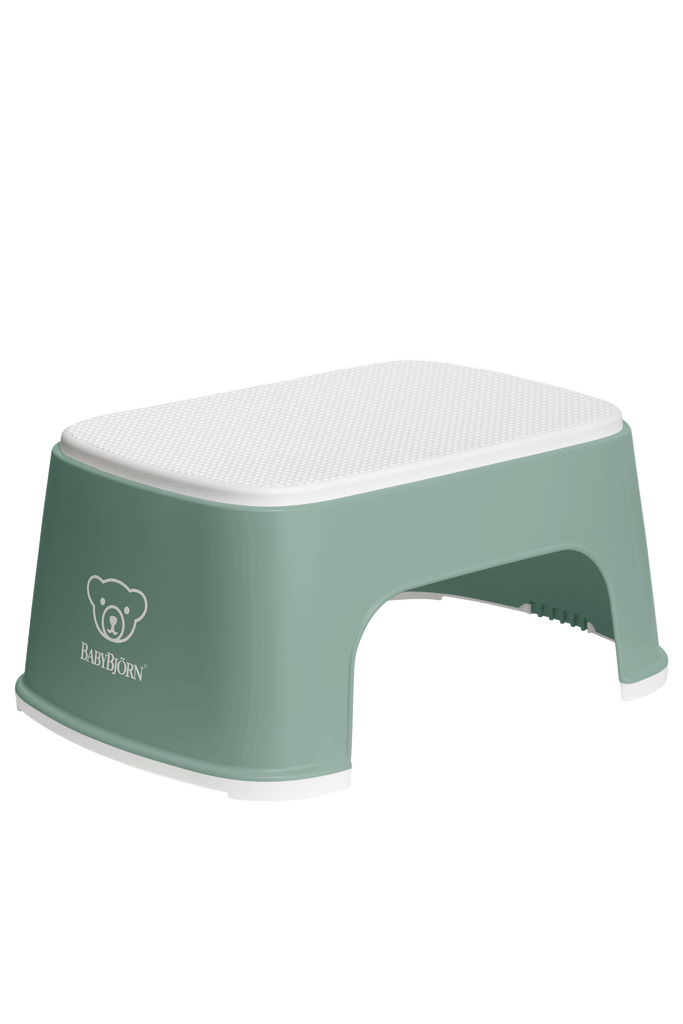 BABYBJÖRN Safe Step Stool - Deep Green/White