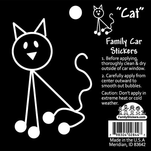 Family Car Stickers (Basic Cat)