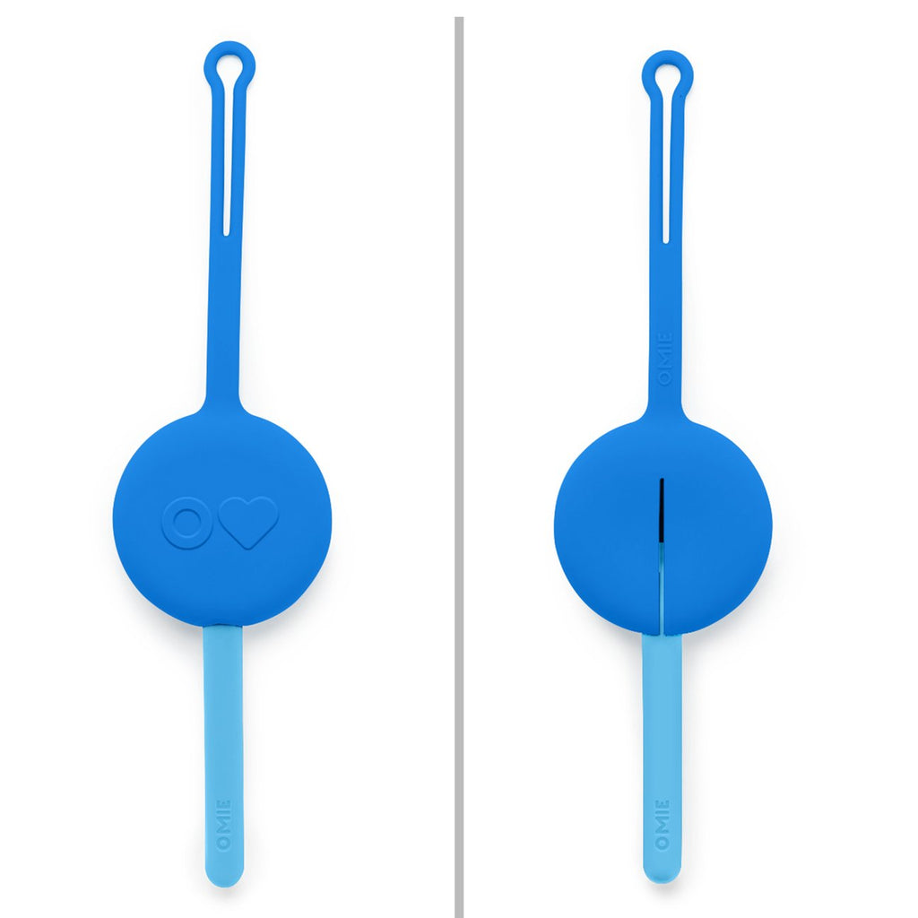 Omielife Fork, Spoon Pod Set Capri Blue