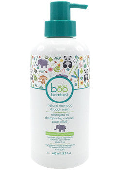 Boo Bamboo Baby Natural Shampoo&Body Wash (Unscented) 600ml