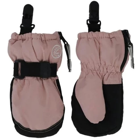 Calikids Mitten with Clips - Rose