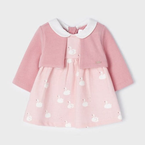 Mayoral Ecofriends Cardigan Dress - Baby Pink 2806