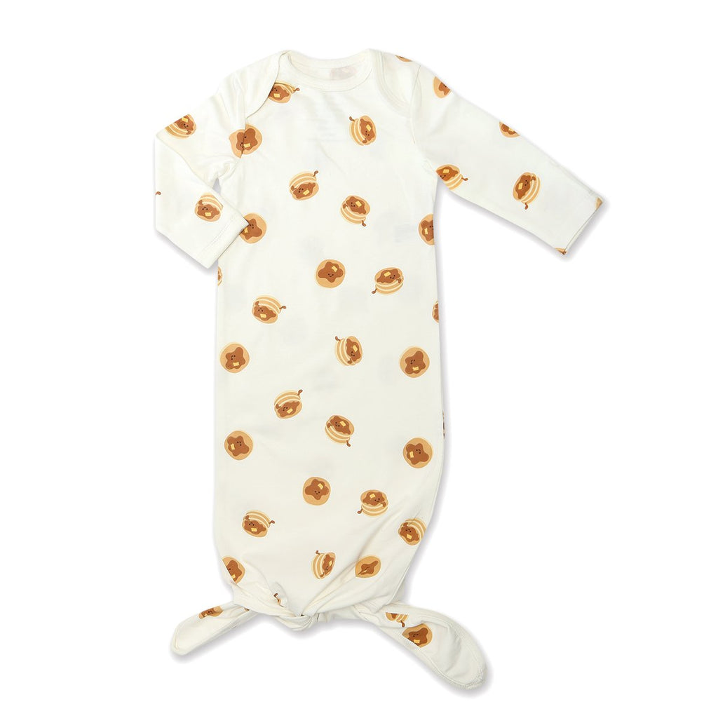 Silkberry Baby Organic Cotton Knotted Sleeper - Sweet Stack Print (8098SSP)