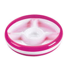 Oxo Divided Plate Pink