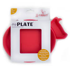 JJ Rabbit Dip Plate - Red Piglet