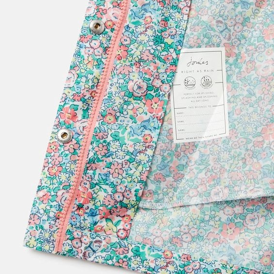 Joules Golightly Waterproof Packable Jacket - Butterfly Ditsy