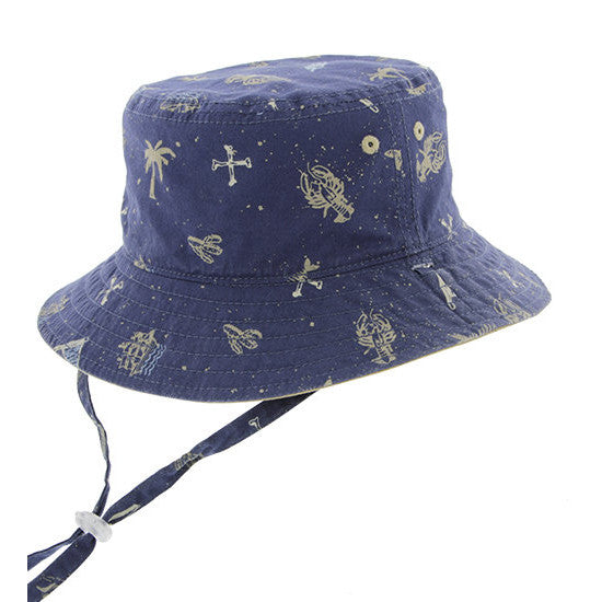 Dozer Boys Reversible Bucket Hat Jarvis Navy